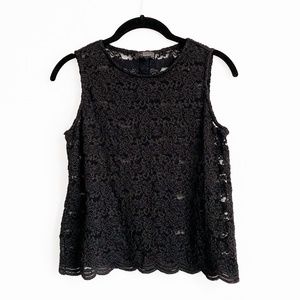 The Limited Scallop Trim Lace Tank XS